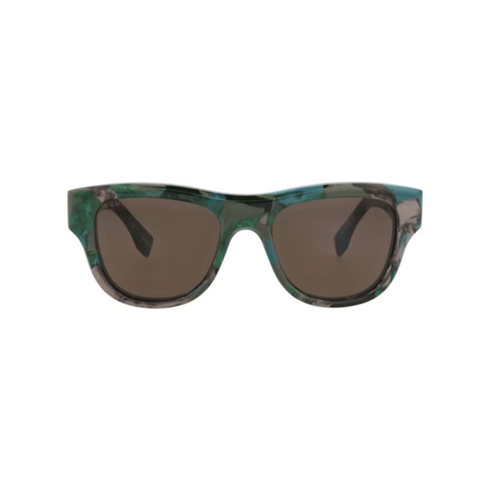 Gucci Square-Frame Recycled Acetate Sunglasses Green Mens
